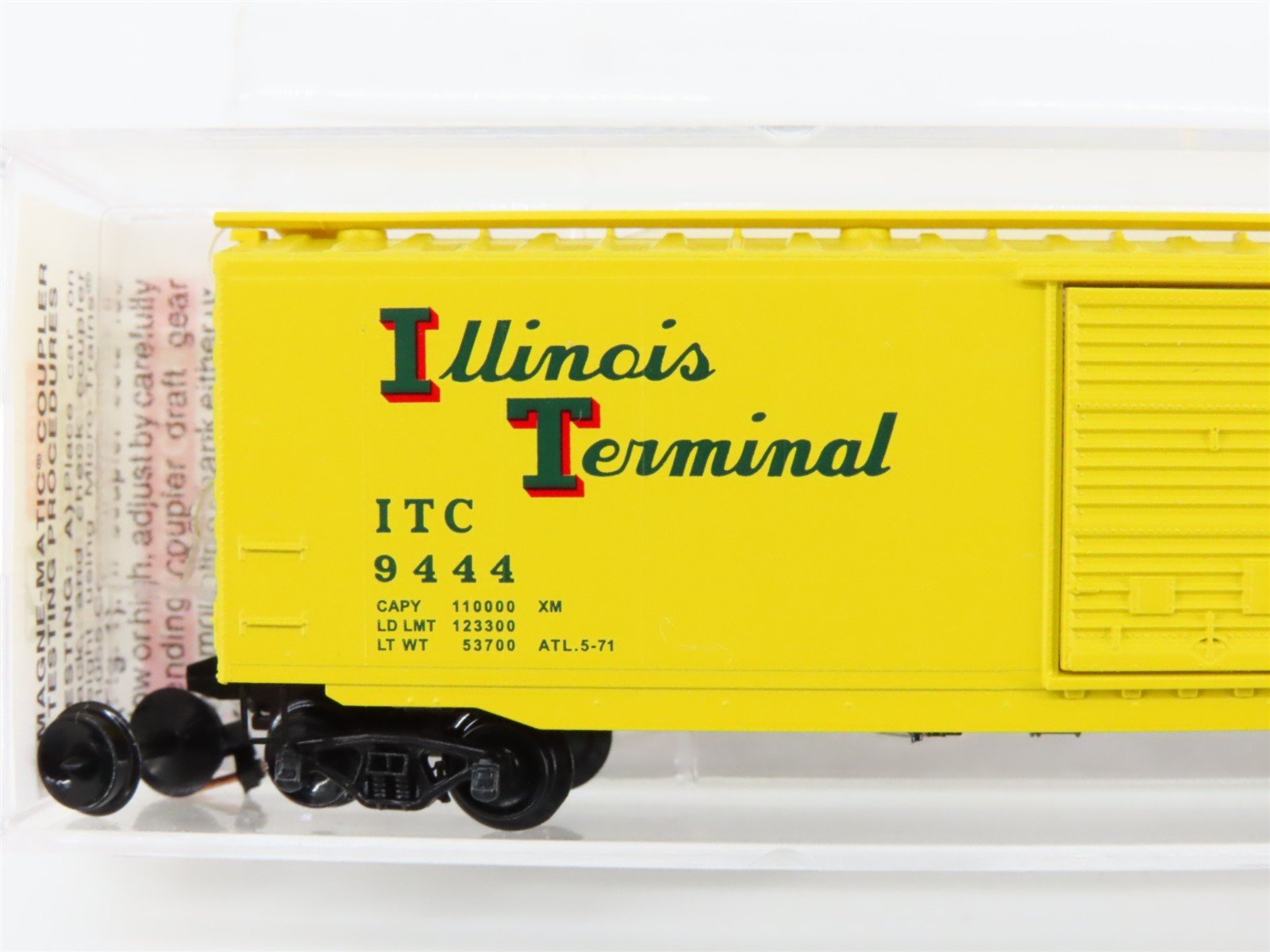 N Scale Micro-Trains MTL 31010 ITC Illinois Terminal 50' Box Car #9444