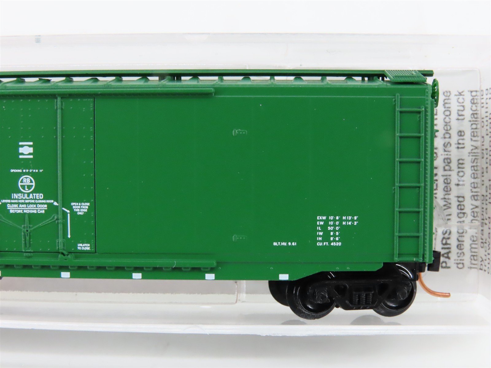 N Micro-Trains MTL 32090 RBBX BREX Burlington Refrigerator Express 50' Box Car