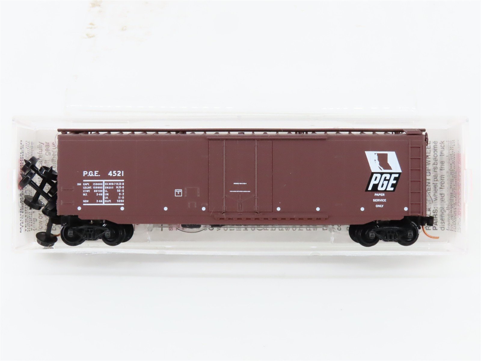 N Scale Micro-Trains MTL 32260 PGE Pacific Great Eastern 50' Box Car #4521