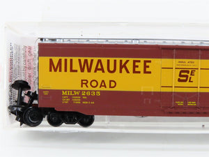 N Scale Micro-Trains MTL 03200420 MILW Milwaukee Road 50' Box Car #2635