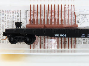 N Micro-Trains MTL 45230 WP Western Pacific 50' Fishbelly Side Flat Car #1908