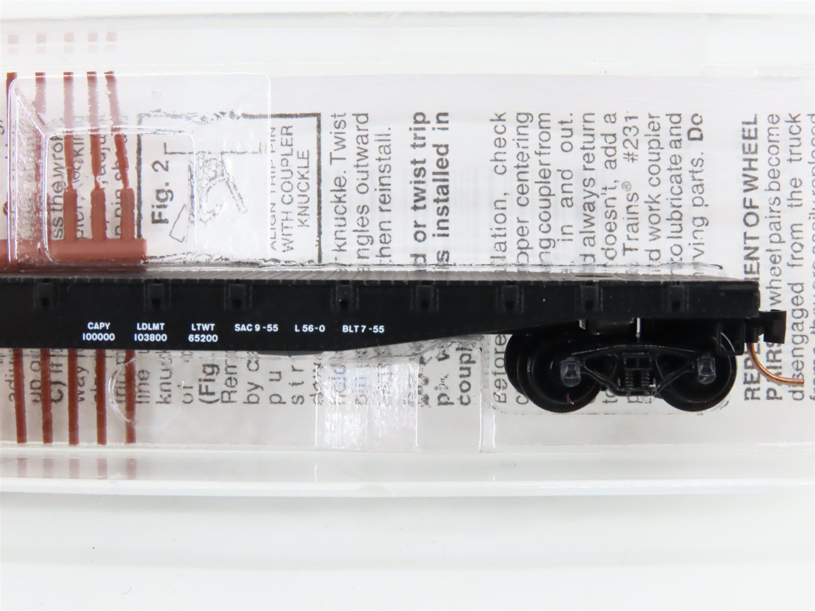 N Micro-Trains MTL 45230 WP Western Pacific 50' Fishbelly Side Flat Car #1908