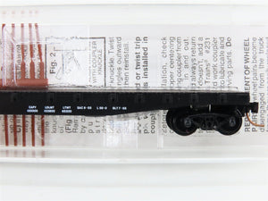 N Micro-Trains MTL 45230 WP Western Pacific 50' Fishbelly Side Flat Car #1908