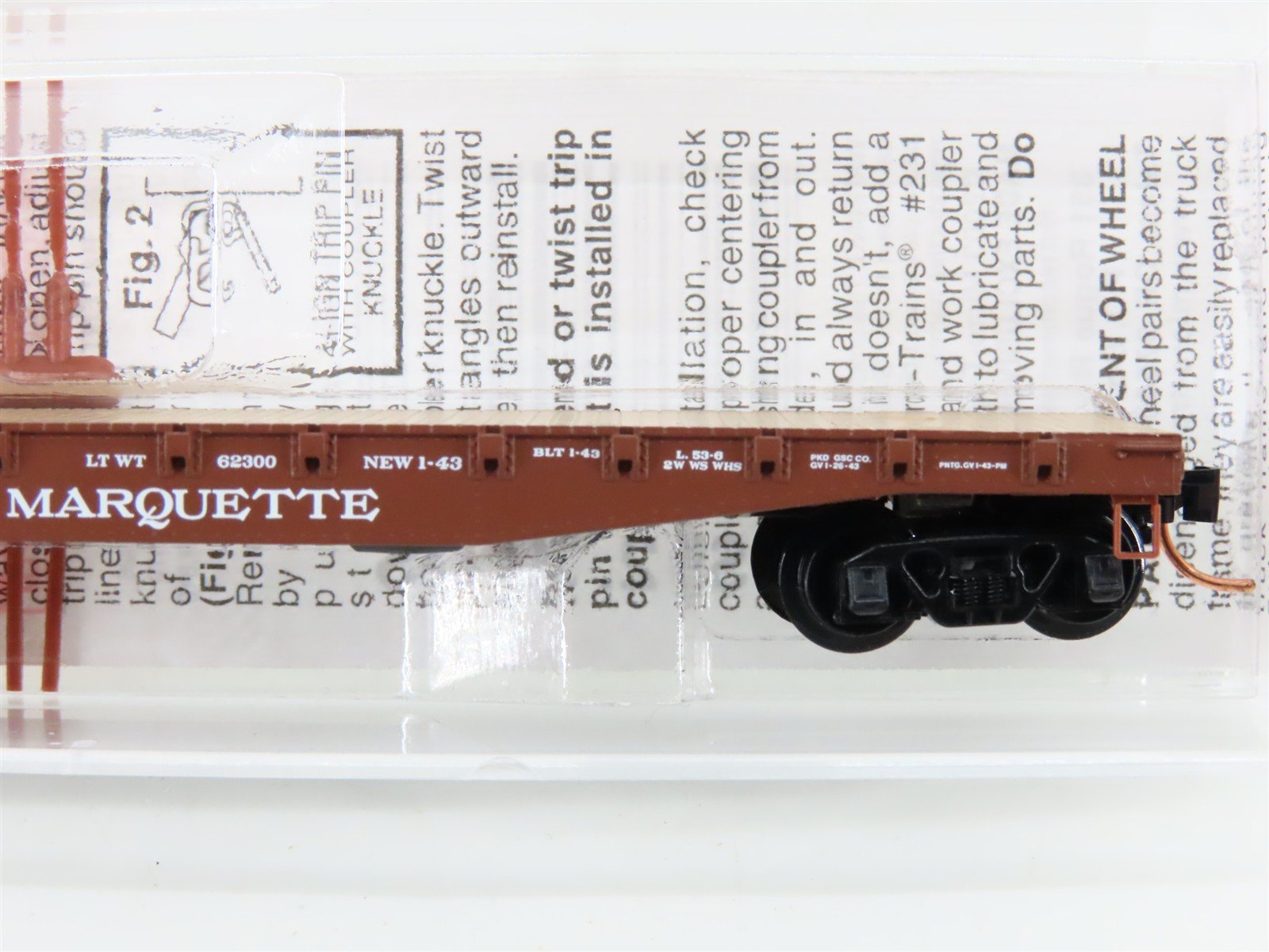 N Micro-Trains MTL 45260 PM Pere Marquette 50' Fishbelly Side Flat Car #16681