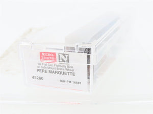 N Micro-Trains MTL 45260 PM Pere Marquette 50' Fishbelly Side Flat Car #16681