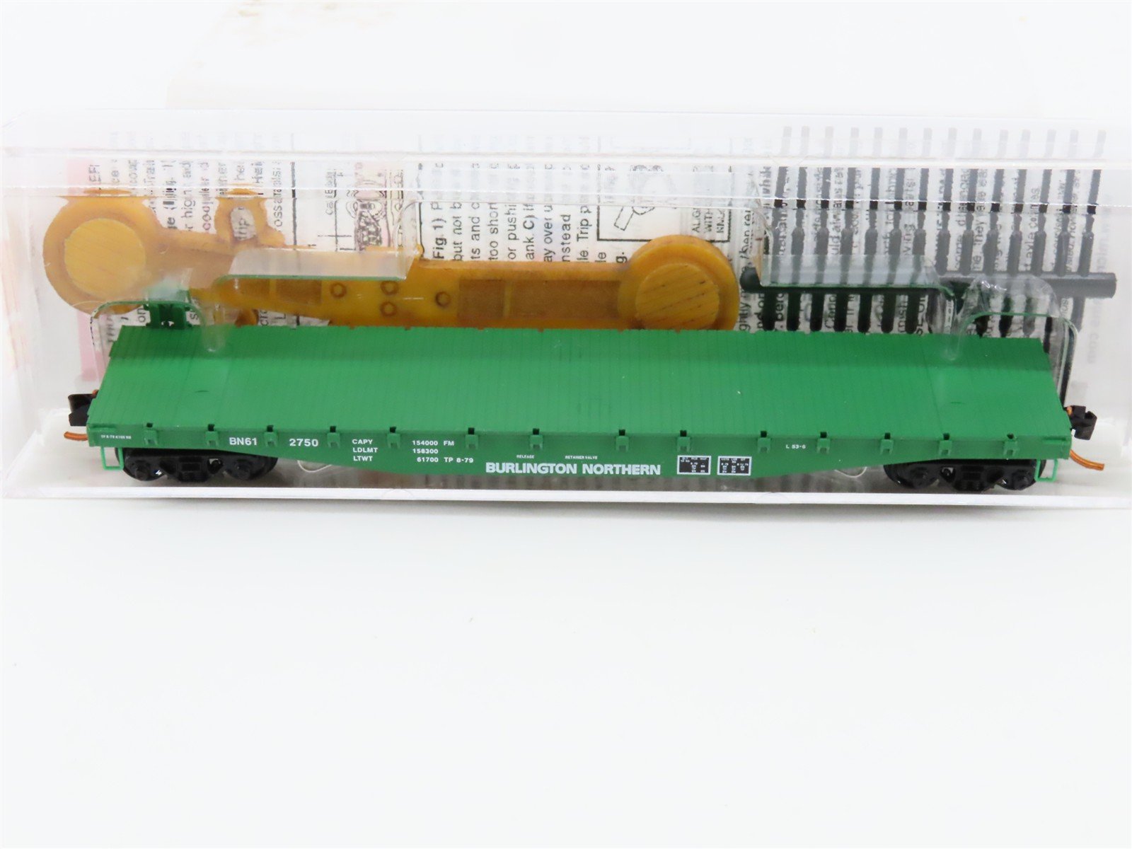 N Micro-Trains MTL 04500200 BN Burlington Northern 50' Flat Car #612750 w/ Load