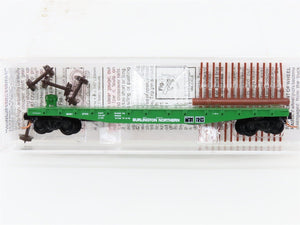 N Scale Micro-Trains MTL 45200 BN Burlington Northern 50' Flat Car #612743