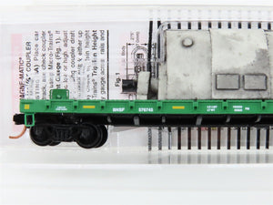 N Scale Micro-Trains MTL 04400122 BNSF Railway 50' Flat Car #576745 w/ Load