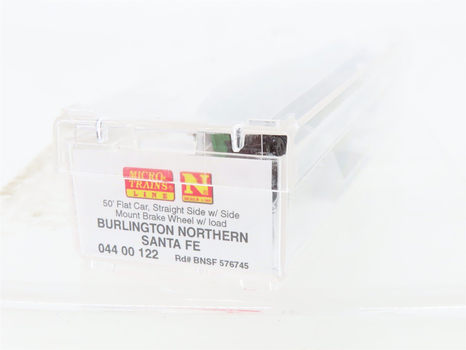 N Scale Micro-Trains MTL 04400122 BNSF Railway 50' Flat Car #576745 w/ Load
