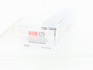 N Micro-Trains MTL 45140 PRR Pennsylvania 50' Fishbelly Side Flat Car #470165