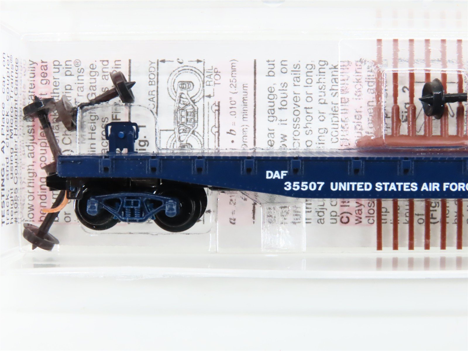 N Scale Micro-Trains MTL 45190 DAF United States Air Force 50' Flat Car #35507