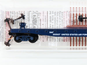 N Scale Micro-Trains MTL 45190 DAF United States Air Force 50' Flat Car #35507