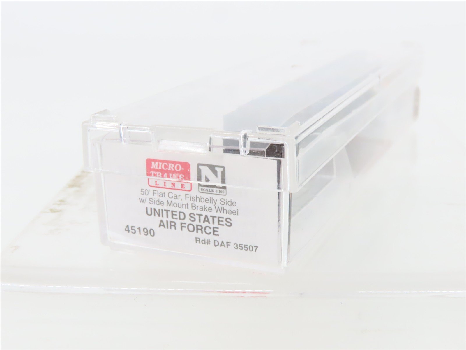 N Scale Micro-Trains MTL 45190 DAF United States Air Force 50' Flat Car #35507