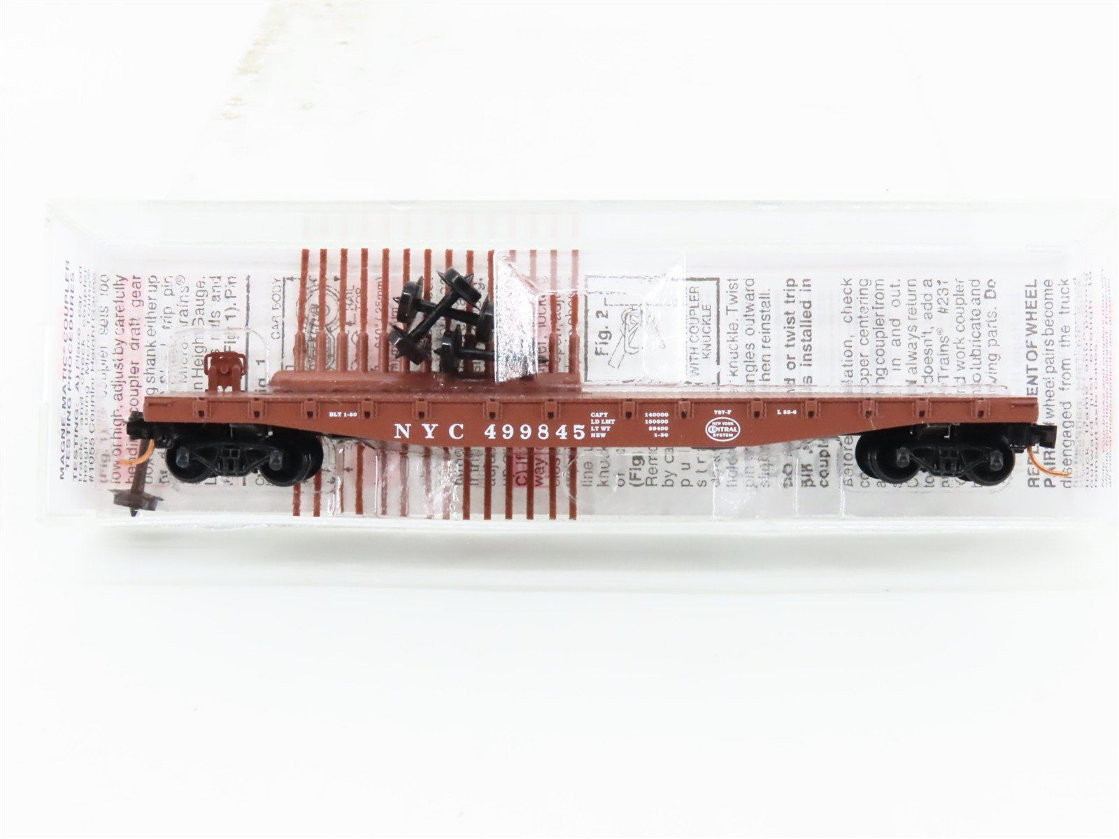 N Scale Micro-Trains MTL 04500040 NYC New York Central 50' Flat Car #499845