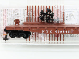 N Scale Micro-Trains MTL 04500040 NYC New York Central 50' Flat Car #499845