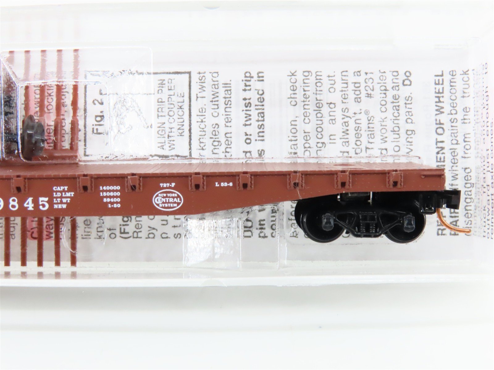 N Scale Micro-Trains MTL 04500040 NYC New York Central 50' Flat Car #499845