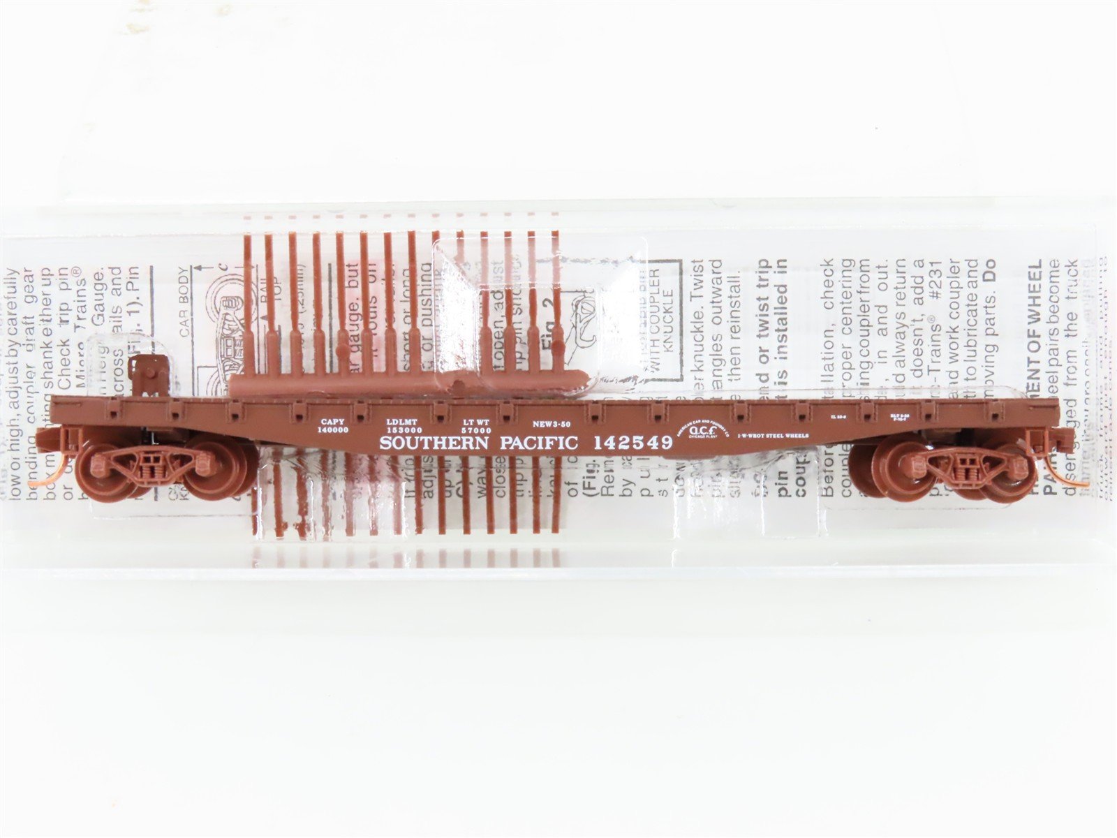 N Scale Micro-Trains MTL 45030 SP Southern Pacific 50' Flat Car #142549