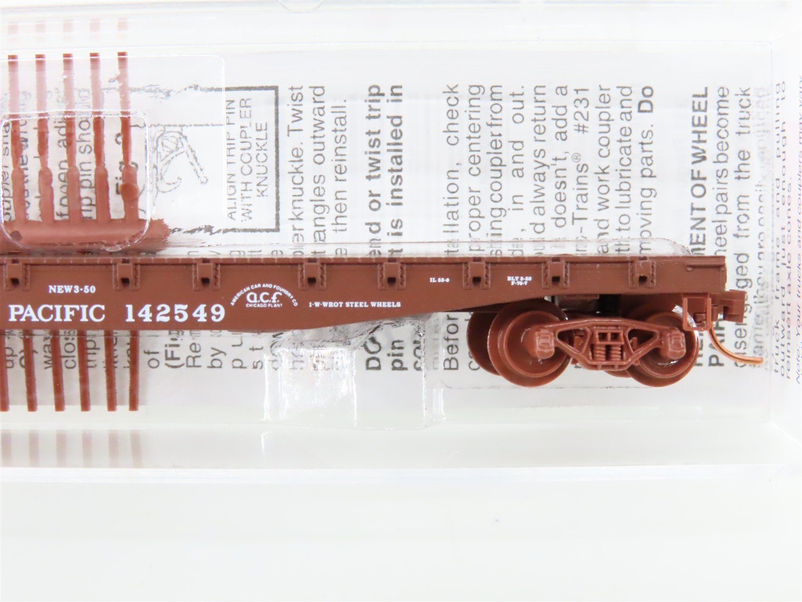 N Scale Micro-Trains MTL 45030 SP Southern Pacific 50' Flat Car #142549