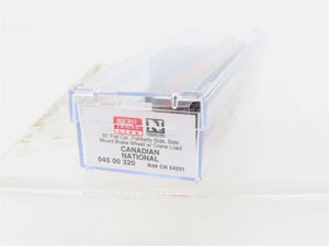 N Micro-Trains MTL 04500320 CN Canadian National 50' Flat Car #54201 w/ Load