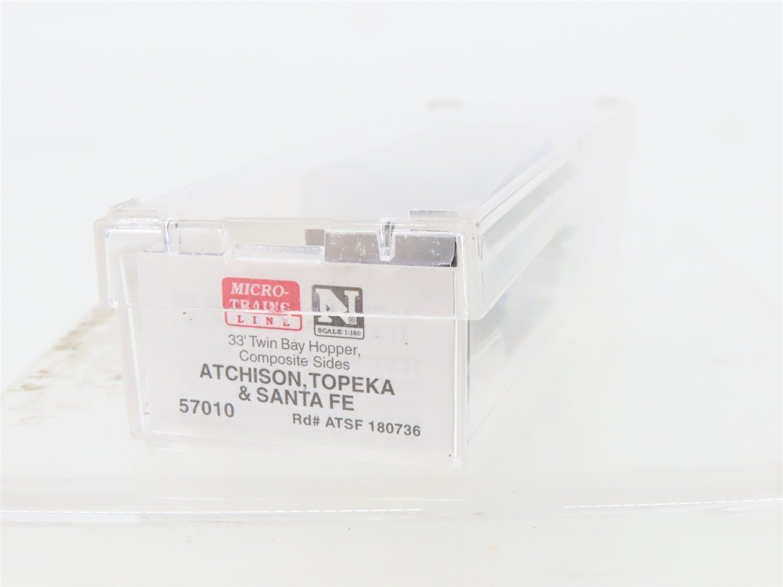 N Scale Micro-Trains MTL 57010 ATSF Santa Fe 2-Bay Open Hopper #180736