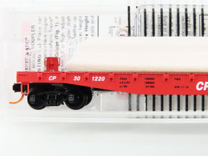 N Scale Micro-Trains MTL 04500280 CP Rail 50' Flat Car #301220 w/ Load