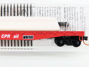 N Scale Micro-Trains MTL 04500280 CP Rail 50' Flat Car #301220 w/ Load
