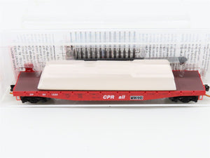 N Scale Micro-Trains MTL 04500280 CP Rail 50' Flat Car #301220 w/ Load
