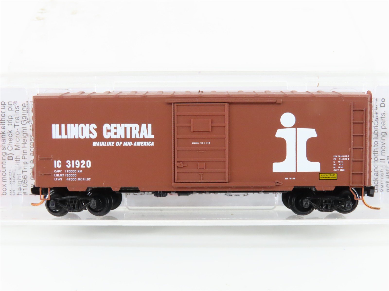 N Scale Micro-Trains MTL 07300090 IC Illinois Central 40' Box Car #31920