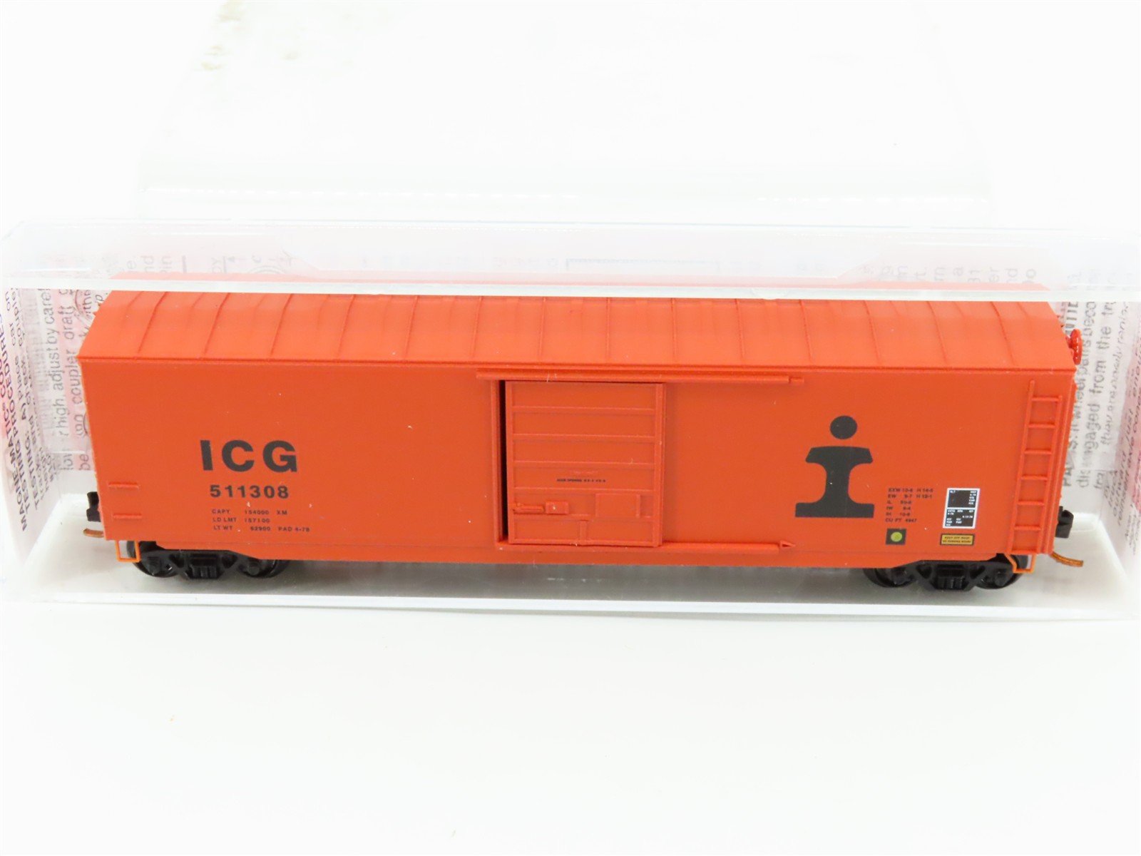 N Scale Micro-Trains MTL 07700120 ICG Illinois Central Gulf 50' Box Car #511308