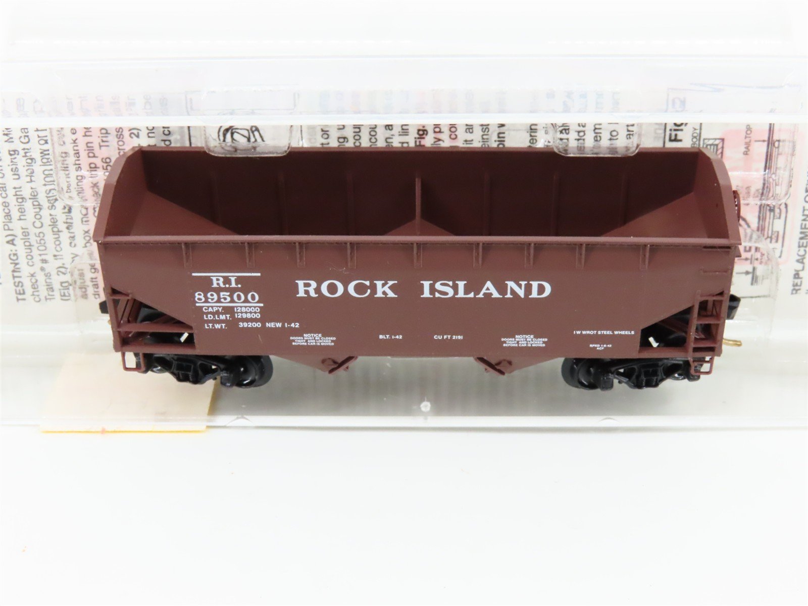 N Scale Micro-Trains MTL 90010 RI Rock Island 2-Bay Open Hopper #89500