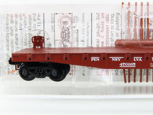 N Micro-Trains MTL 45140 PRR Pennsylvania 50' Fishbelly Side Flat Car #470165