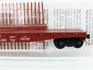 N Micro-Trains MTL 45140 PRR Pennsylvania 50' Fishbelly Side Flat Car #470165