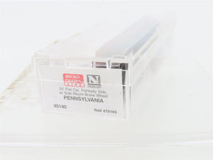 N Micro-Trains MTL 45140 PRR Pennsylvania 50' Fishbelly Side Flat Car #470165