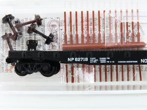 N Micro-Trains MTL 45250 N Northern Pacific 50' Fishbelly Side Flat Car #62718