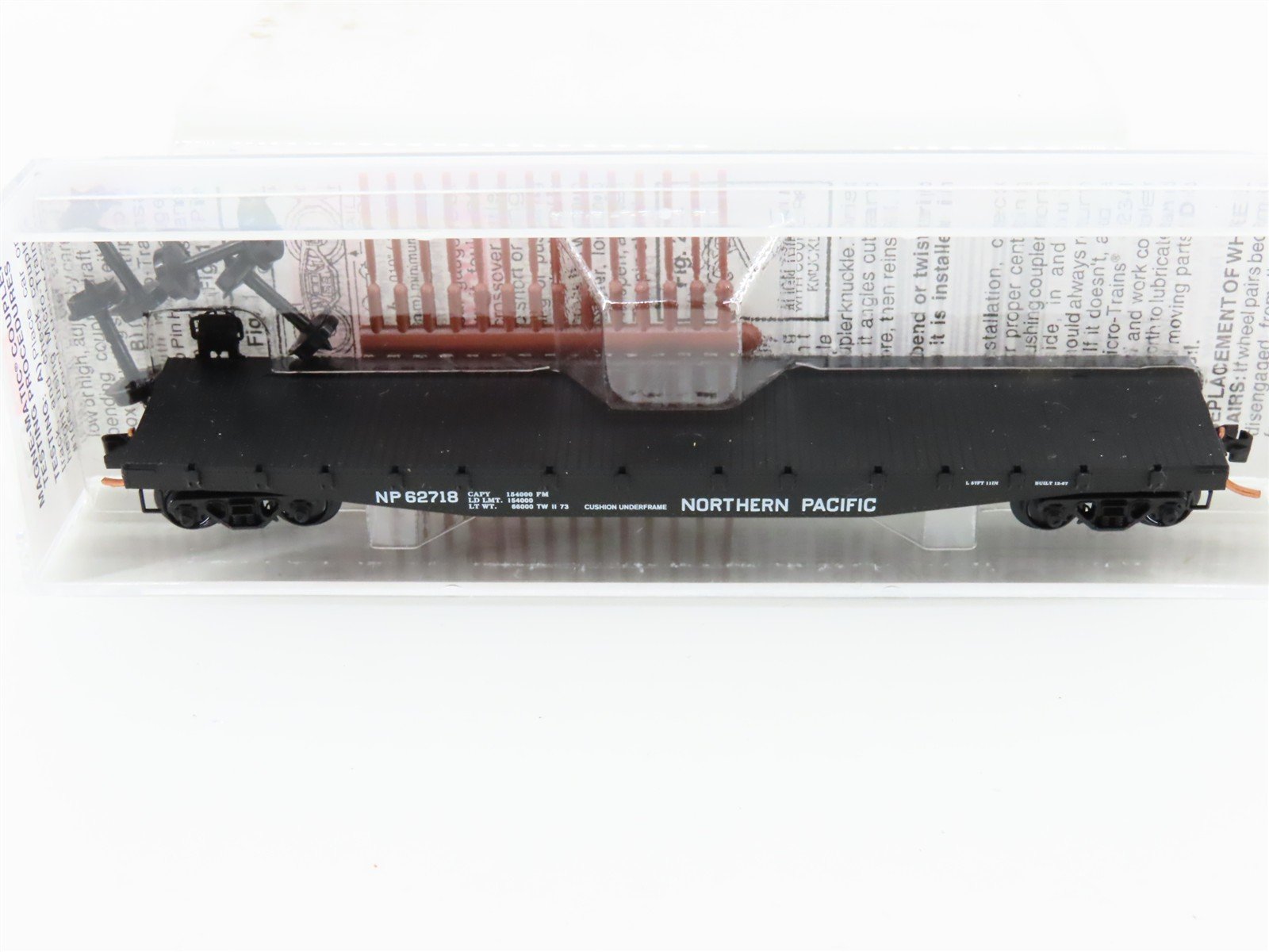 N Micro-Trains MTL 45250 N Northern Pacific 50' Fishbelly Side Flat Car #62718