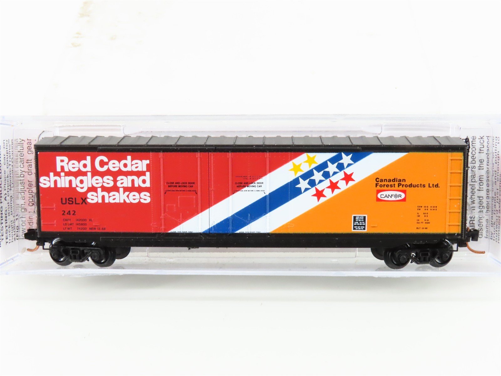 N Micro-Trains MTL 07500060 USLX Canfor Canadian Forest Products 50' Boxcar #242