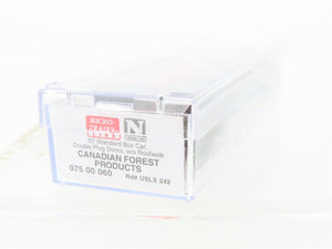 N Micro-Trains MTL 07500060 USLX Canfor Canadian Forest Products 50' Boxcar #242
