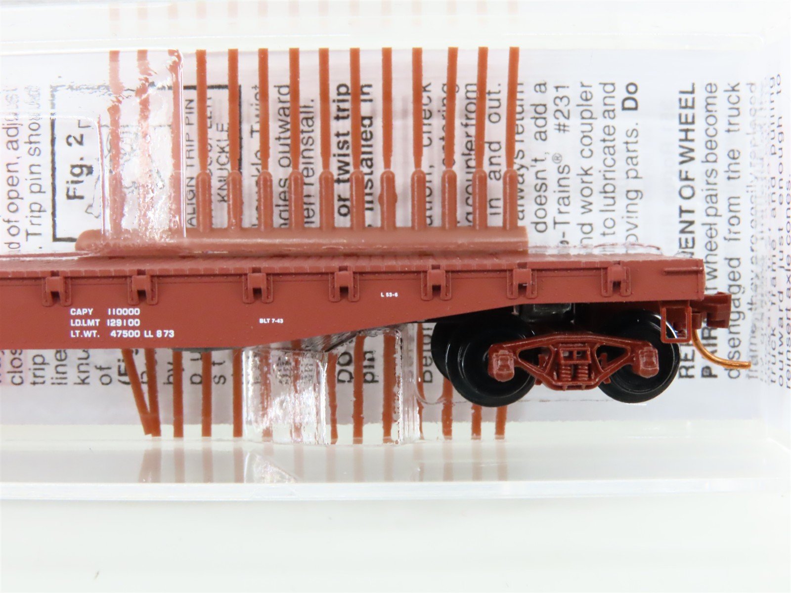 N Scale Micro-Trains MTL 04500340 MP Missouri Pacific 50' Flat Car #800308