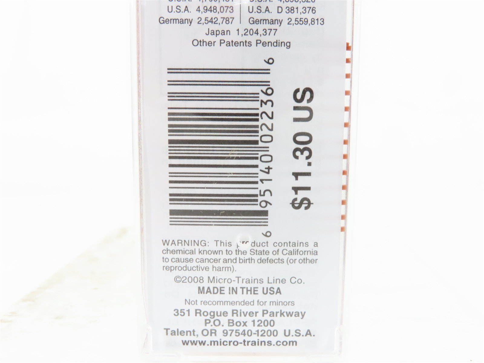 N Scale Micro-Trains MTL 04500340 MP Missouri Pacific 50' Flat Car #800308