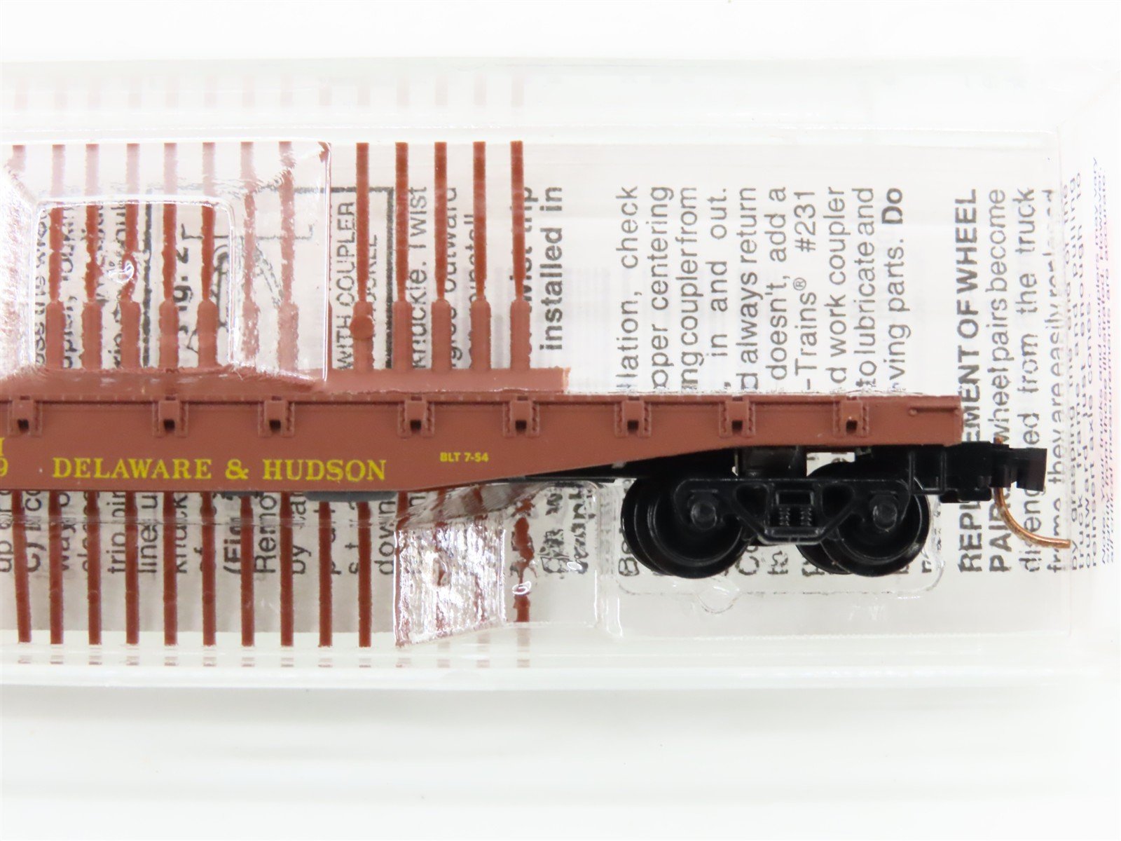 N Scale Micro-Trains MTL 45210 D&H Delaware & Hudson 50' Flat Car #16509
