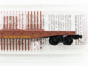 N Scale Micro-Trains MTL 45210 D&H Delaware & Hudson 50' Flat Car #16509
