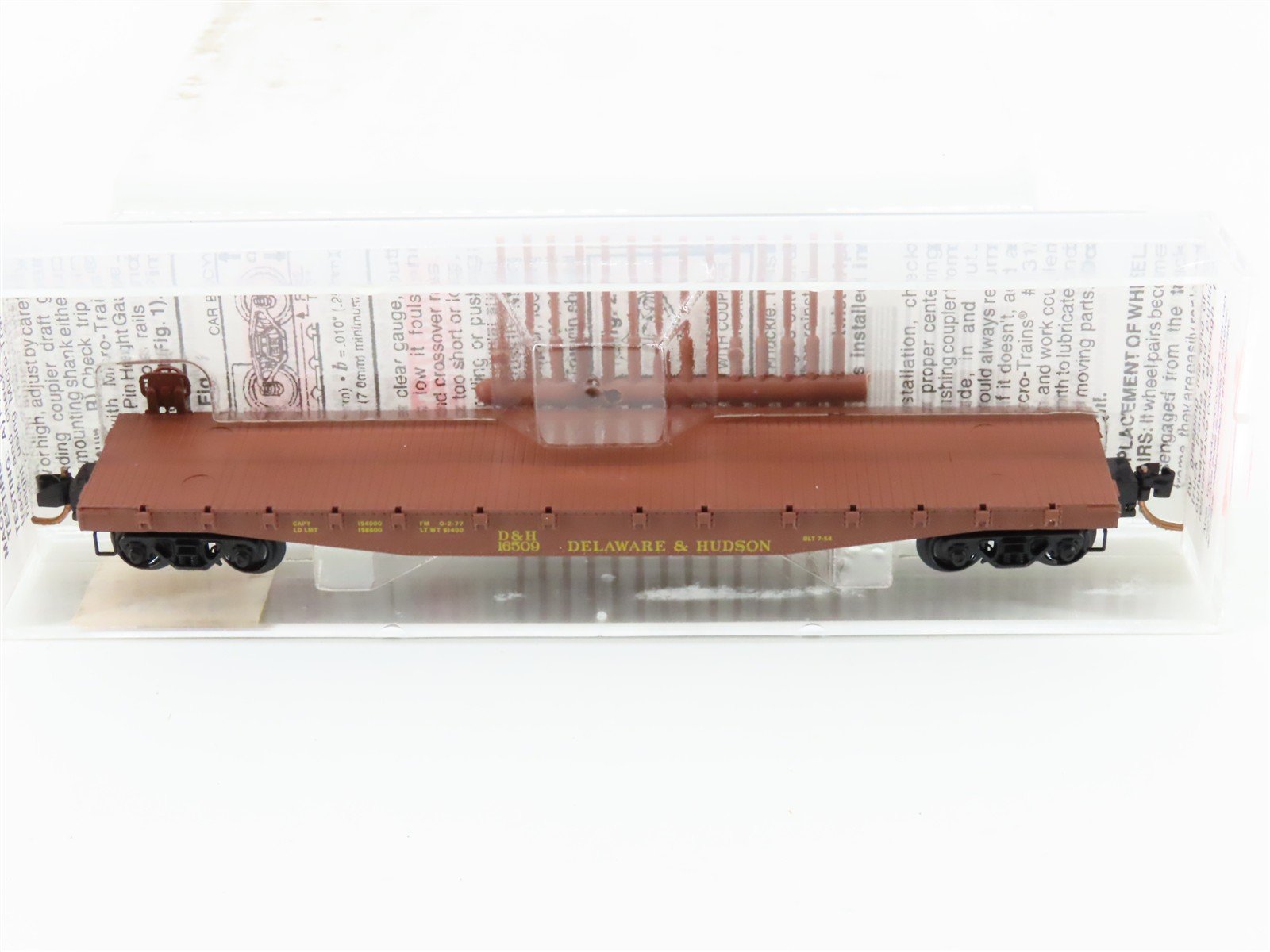 N Scale Micro-Trains MTL 45210 D&H Delaware & Hudson 50' Flat Car #16509