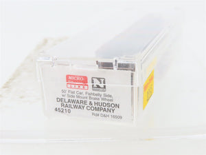 N Scale Micro-Trains MTL 45210 D&H Delaware & Hudson 50' Flat Car #16509