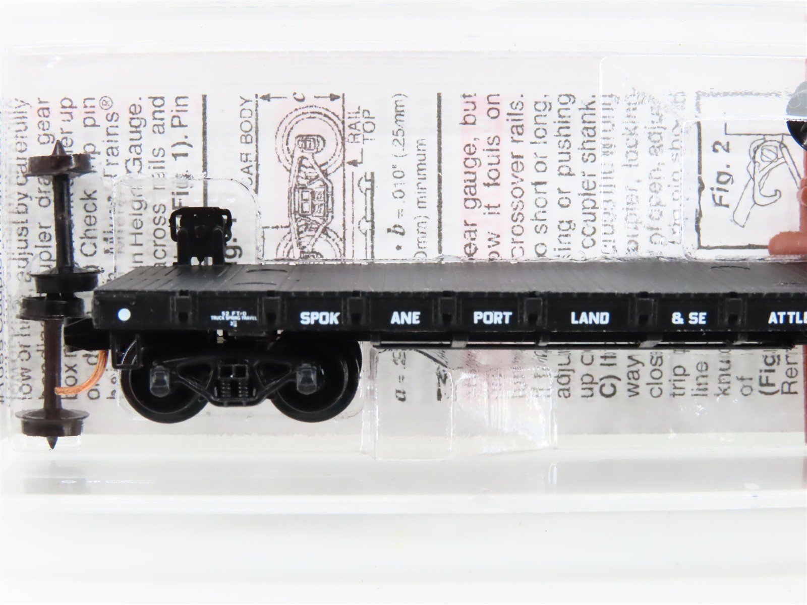 N Micro-Trains MTL 44080 SP&S Spokane Portland & Seattle 50' Flat Car #34040