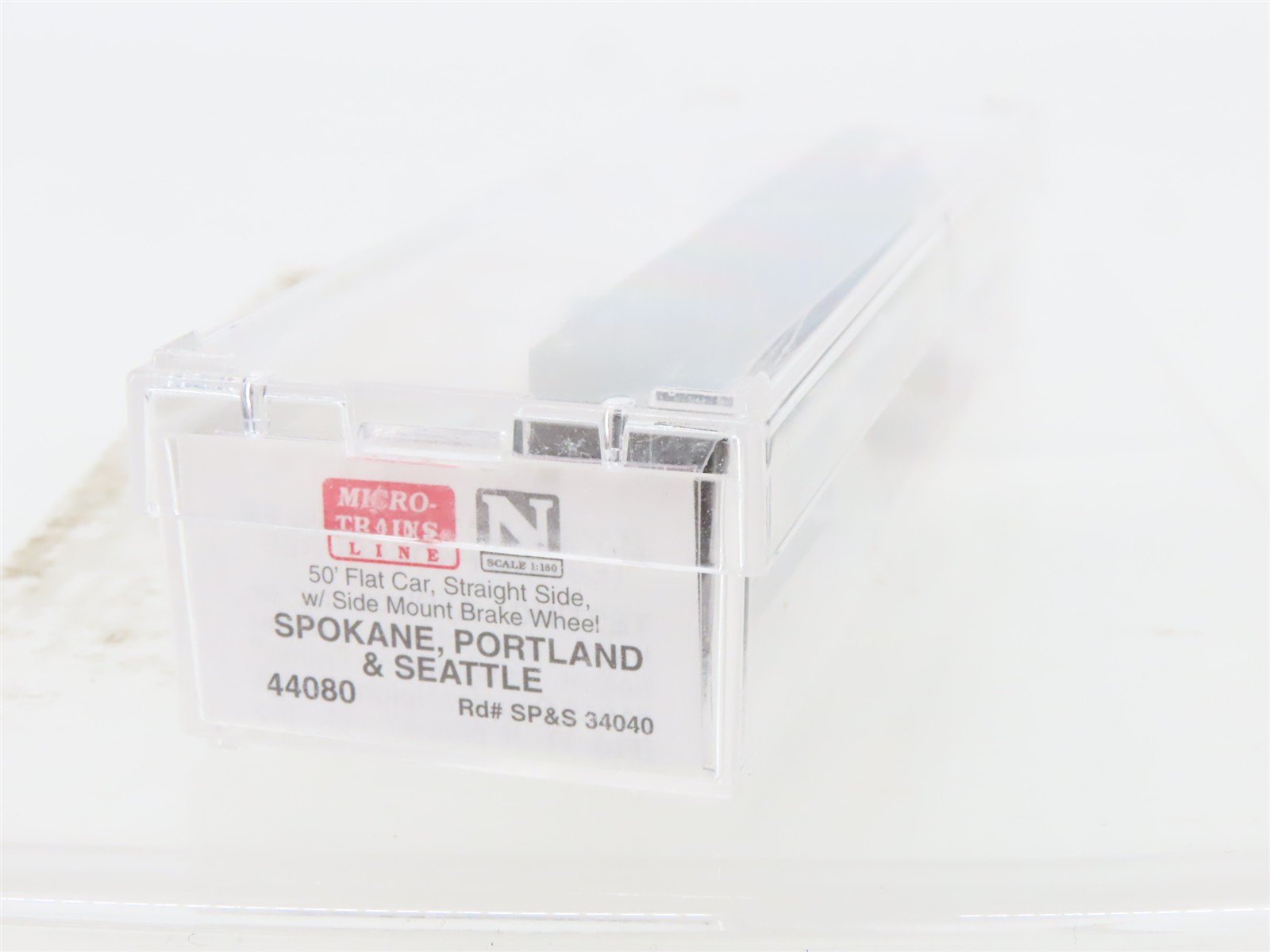 N Micro-Trains MTL 44080 SP&S Spokane Portland & Seattle 50' Flat Car #34040