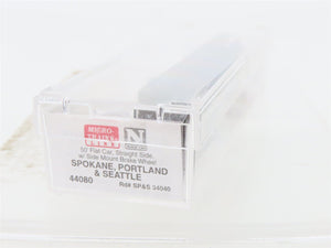 N Micro-Trains MTL 44080 SP&S Spokane Portland & Seattle 50' Flat Car #34040