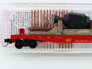 N Micro-Trains MTL 04500210 D&H Delaware & Hudson 50' Flat Car #16501 w/ Load