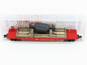 N Micro-Trains MTL 04500210 D&H Delaware & Hudson 50' Flat Car #16501 w/ Load
