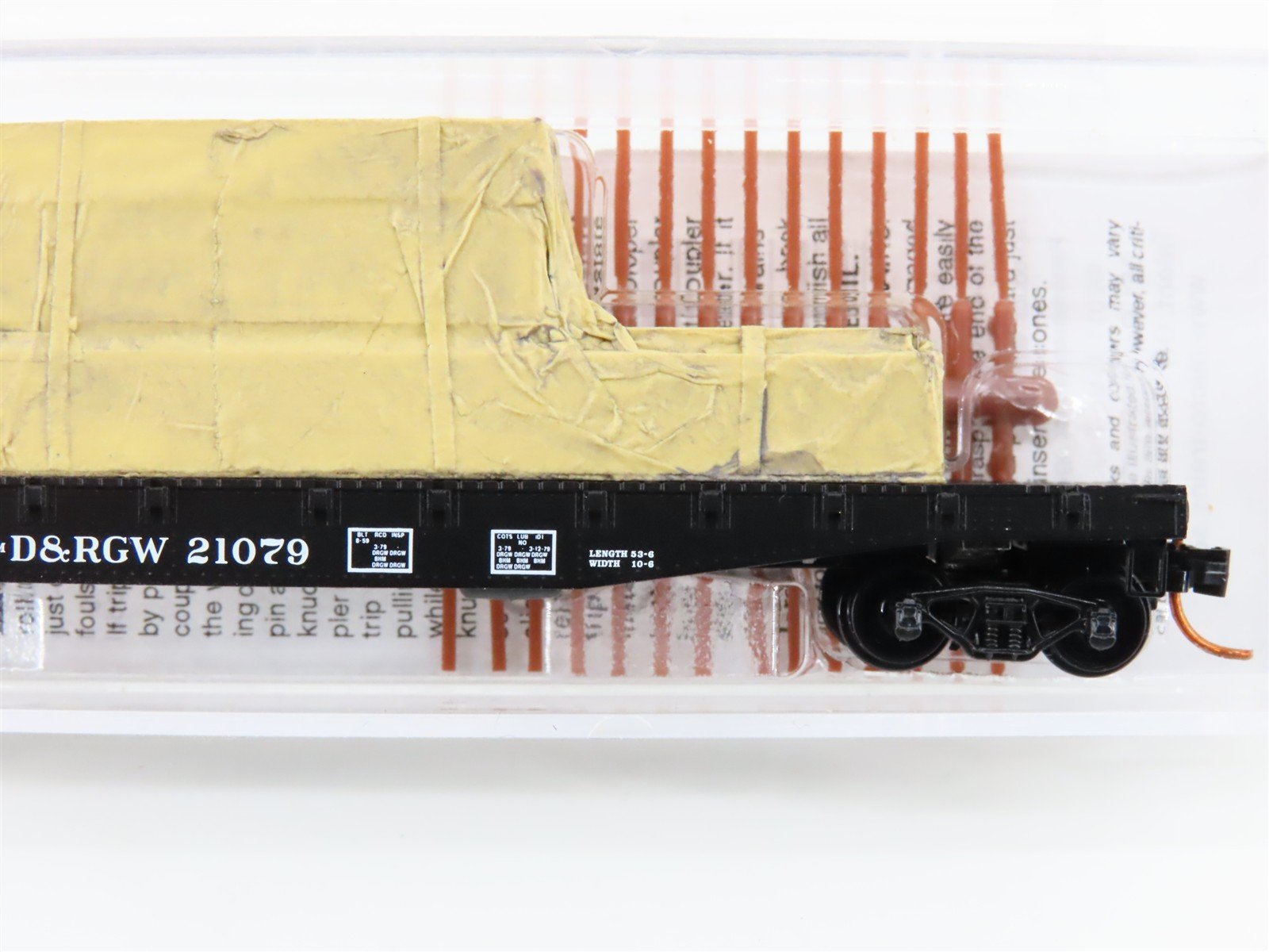 N Scale Micro-Trains MTL 04500380 D&RGW Rio Grande 50' Flat Car #21079 w/ Load