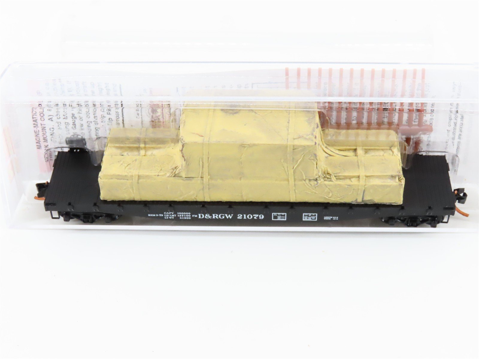 N Scale Micro-Trains MTL 04500380 D&RGW Rio Grande 50' Flat Car #21079 w/ Load